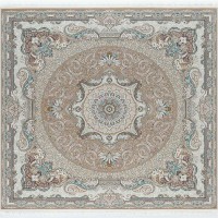 Иранский ковер Shahname 1500 144 Бежевый квадрат